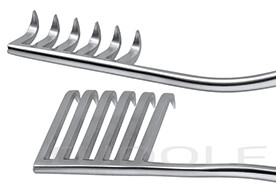 RU 4745-27 / Divaricatore Per Emilaminectomia Sin. 42mm, Destra 22mm, 28cm, 6x6 Denti