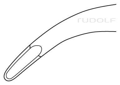 RU 5574-17 / Hohlmeisselzange, Jansen, geb. 17,5 cm