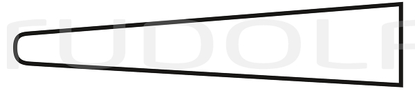 RU 3097-09 / Ligatur Forceps, Str. 9,5 cm, 3,75", Smooth