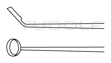 RU 8853-01 / Curette Ray, Horizontale 45°, 4mm, 18cm