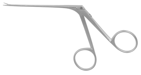 RU 7890-29 / Micro Ear Forceps, Straight, Serrated, Shaft Length 8 cm - 3 1/4",
