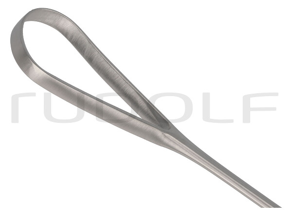 RU 7324-23 / Curetta Uterina Recamier, Rigida, Smussa 31,0 cm, Fig. 12,23 mm