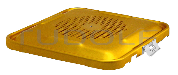 CS417-004 / Deckel Allein, Gelocht, Gold 285 x 280 mm