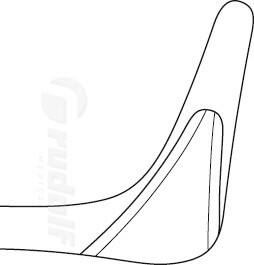 RU 8014-36 / Especulo Nasal Cottle, Figura 1, 35 mm, 13 cm