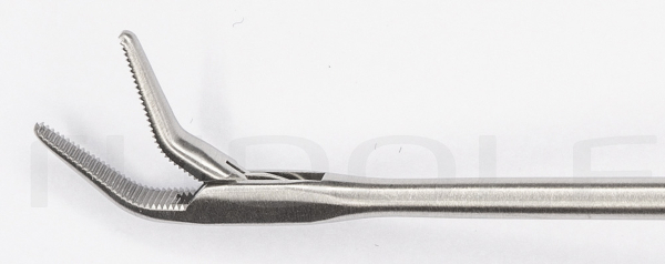 RU 8650-03/13 / Grasp Fcps., Cvd. Up, FF-MOV. Shaft Length 23cm
/9", Conicø2/3mm
, Jaw 2mm
