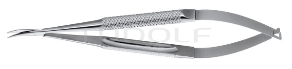 RU 2389-14 / Micro Scissors, Bl/Bl, Cvd. 14,5cm, 5 3/4"