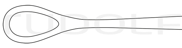 RU 3900-25 / Pinza Per Tamponi  Förster, Retta, Liscia 25,0 cm