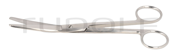 RU 1130-18HP / Scissors Fergusson, Bl/Bl, Cvd., High Poli. 18,5 cm, 7"