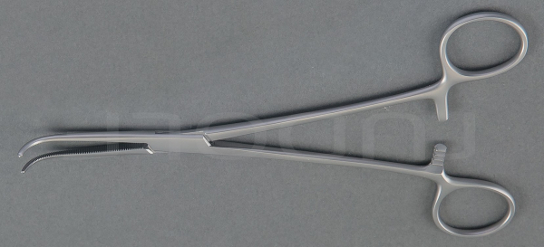 RU 3253-43 / Hemost. Fcps Kelly, Cvd. 19 cm, 7,5"